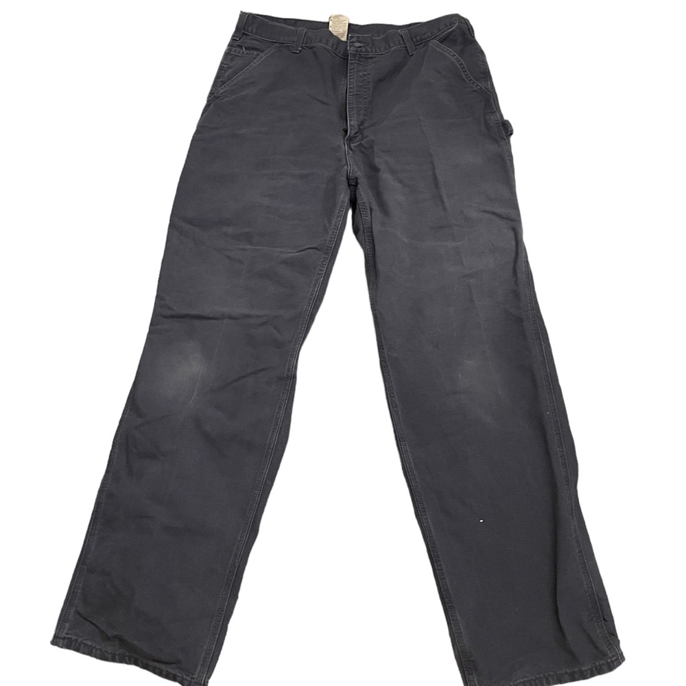 Vintage grey Carhartt pants- size 38x34. Dungaree fit, pockets on the sides